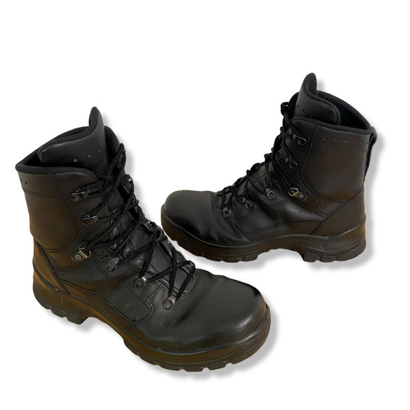 Haix Air Power P7 Black Leather Tactical Boots, Size 11.5 - Picture 4 of 9